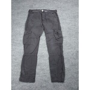 NSF Cargo Pants Women's 28 (FITS 28x28) Gray THE BASQUIAT 100% Cotton